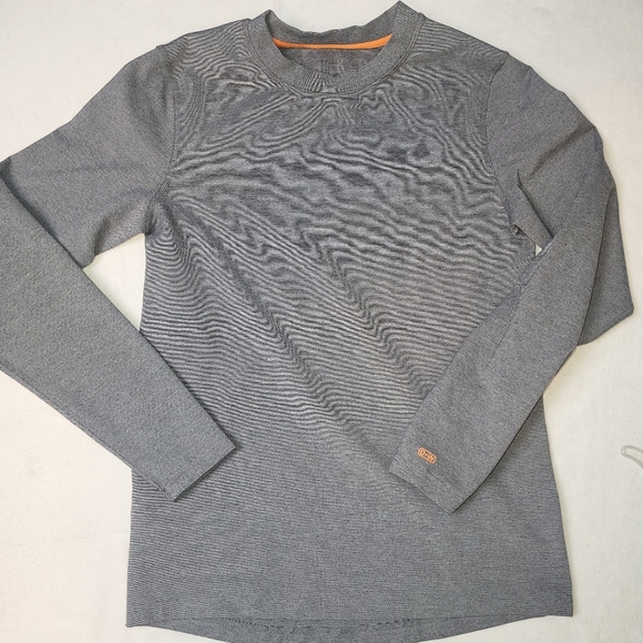 Omni Wool Base Layer Shirt Men's Medium Long Sleeve Wool Blend Gray Outdoor - Picture 2 of 7